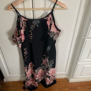 Open shoulder floral dress